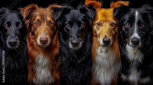Five Elegant Dogs With Unique Color Patterns © Greg Kelton