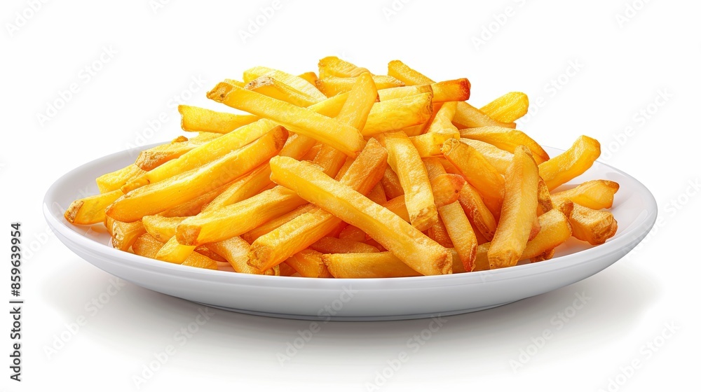 French fries on a plate French fries on a plate