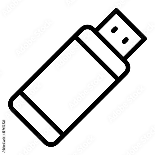 Flashdisk icon. Electronic device icon in line style