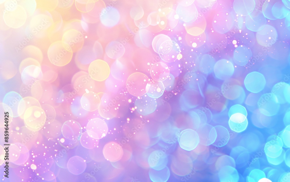 A colorful background with a blue and pink Abstract blur bokeh banner background