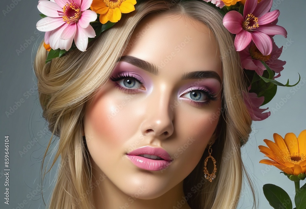 Garden Blooms: A Fashionable Portrait Tribute Garden Blooms: A Fashionable Portrait Tribute