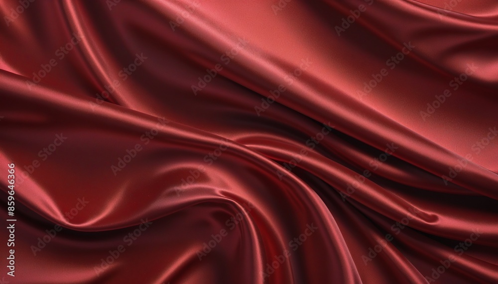 Fototapeta premium Opulent Crimson Silk Elegance