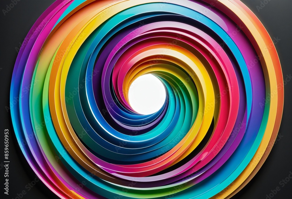 Swirling Rainbow Design - Abstract Colorful Pattern Swirling Rainbow Design - Abstract Colorful Pattern