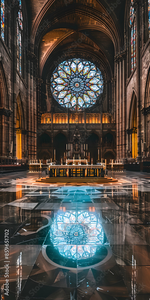 Obraz premium Vitrais na Catedral