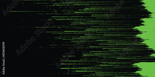 Green vector layout with flat lines  on backround black. Decorative shining illustration with lines on abstract template.