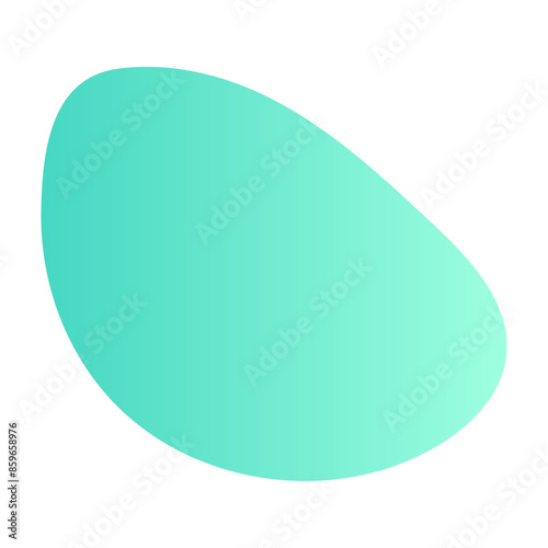 Abstract blob with wavy and irregular shape. Organic figure amoeba with fluid form. Flat vector illustration isolated on white background.