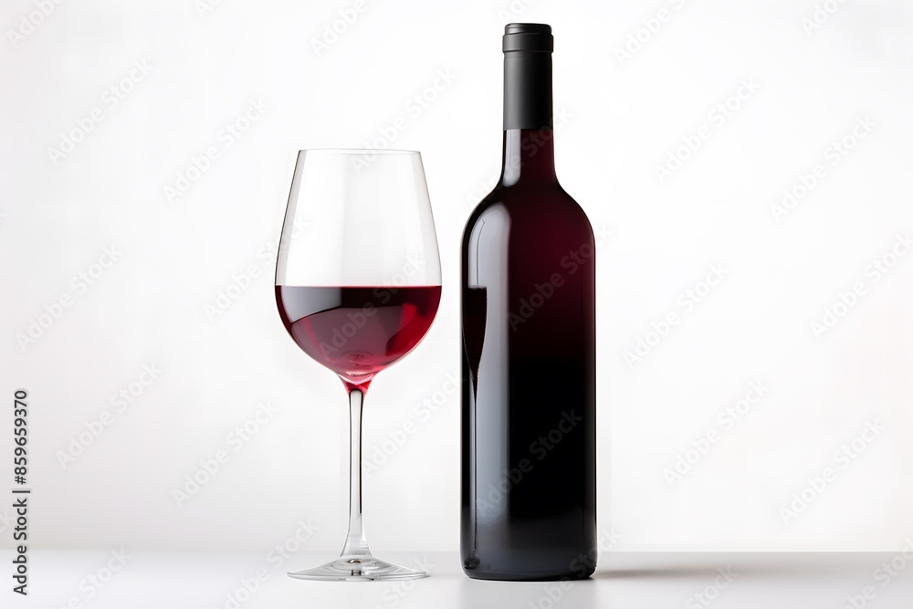 Graphics presenting a bottle of wine Graphics presenting a bottle of wine
