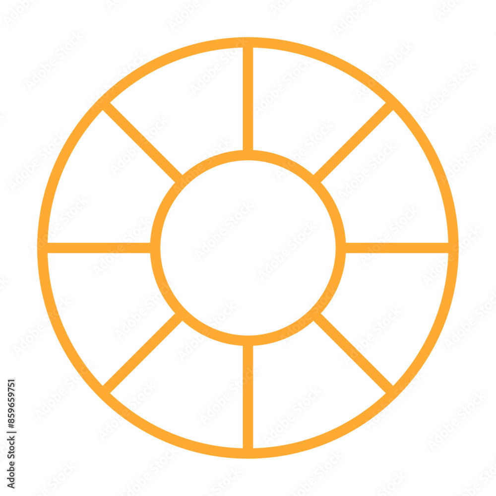 Pie chart with different segments in a circular diagram. wheel graph divided into parts and sections. Flat vector illustration isolated on white background. Pie chart with different segments in a circular diagram. wheel graph divided into parts and sections. Flat vector illustration isolated on white background.