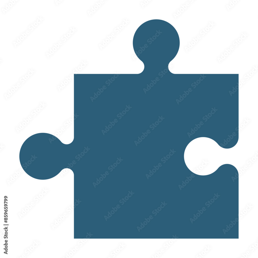 Obraz premium Jigsaw puzzle template pieces, pattern for game backgrounds. Flat vector illustration isolated on white background.