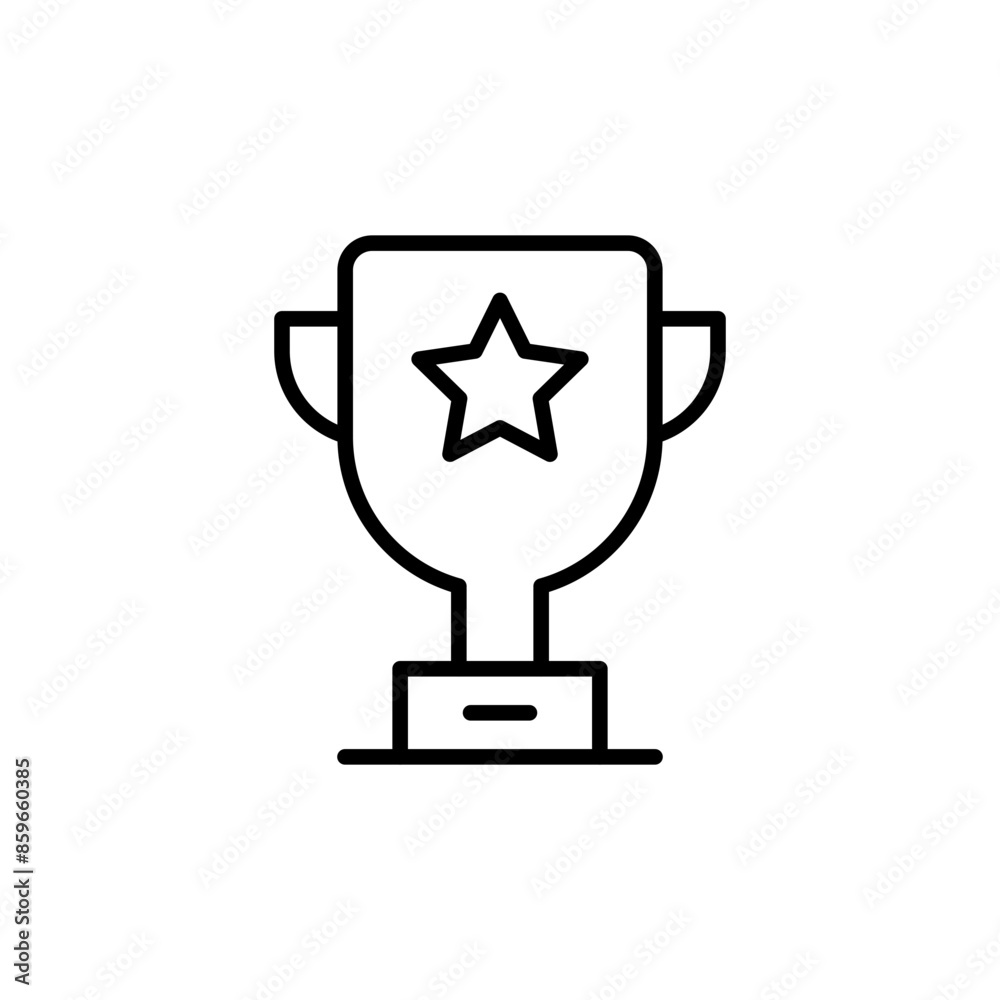 Victory Trophy Icon Perfect for Awards and Achievements