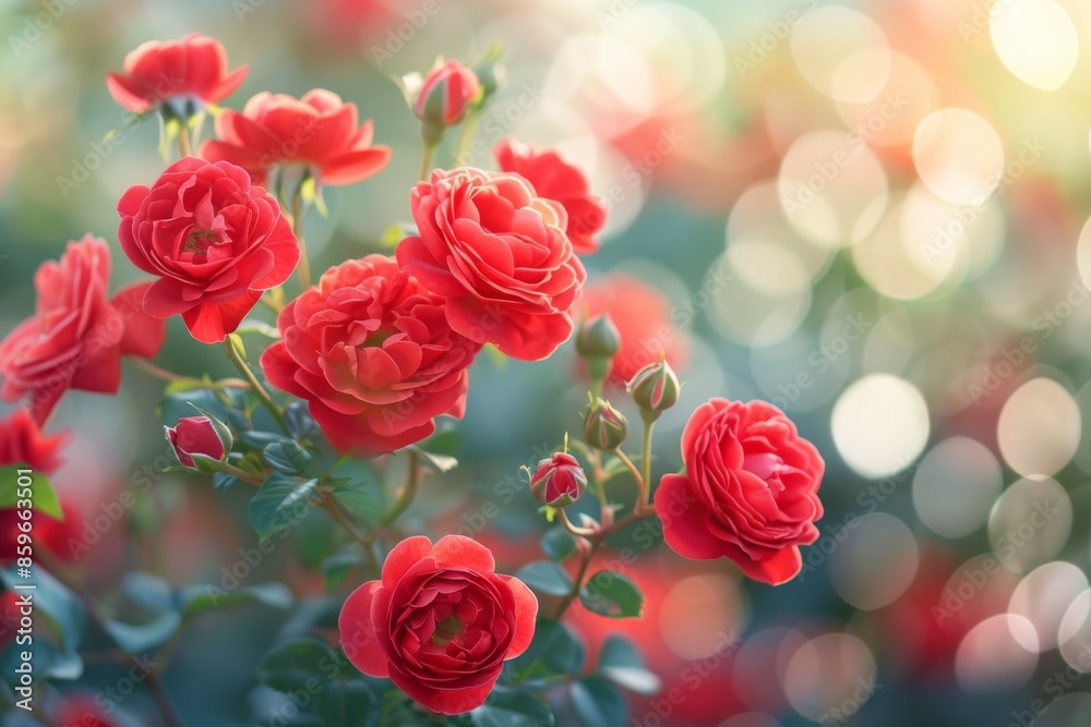 Red Roses in Bloom Red Roses in Bloom