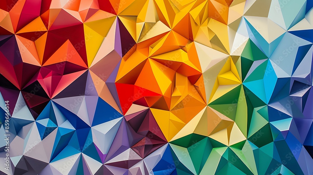 Obraz premium Colorful Unique Abstract geometric background
