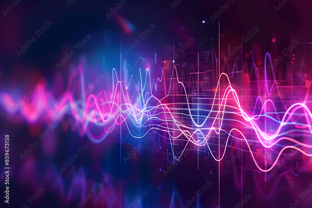 A digital art representation of a heartbeat waveform.
A digital art representation of a heartbeat waveform.
