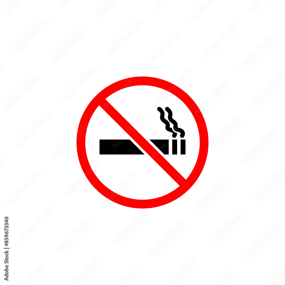 No smoking sign on white background. No smoking area No smoking sign on white background. No smoking area