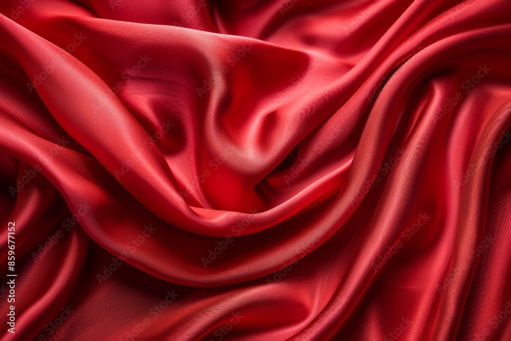 Obraz premium Luxurious Red Silk Fabric
