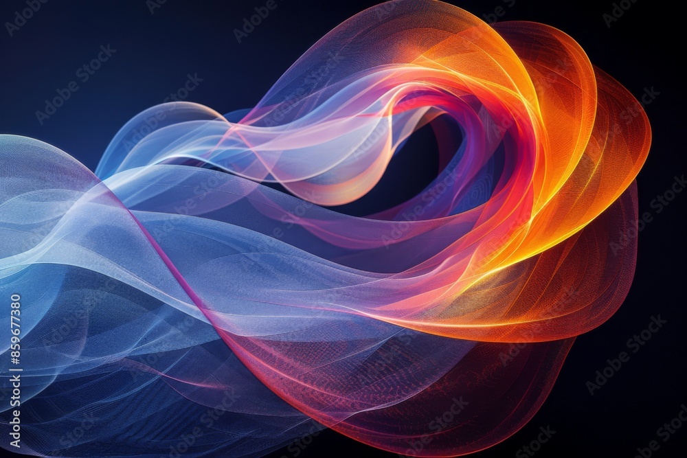 Colorful Abstract Veil of Light Colorful Abstract Veil of Light