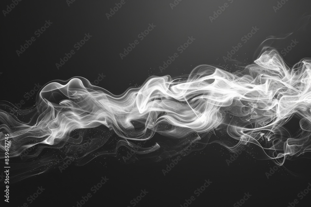 Abstract Smoke on Dark Background Abstract Smoke on Dark Background