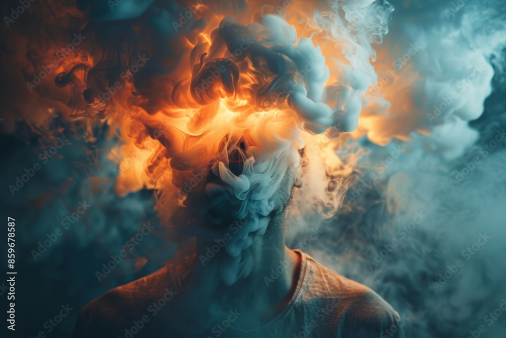 Surreal Smoke Head Explosion Surreal Smoke Head Explosion