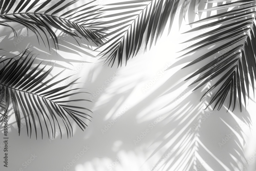 Obraz premium Palm Leaf Shadows