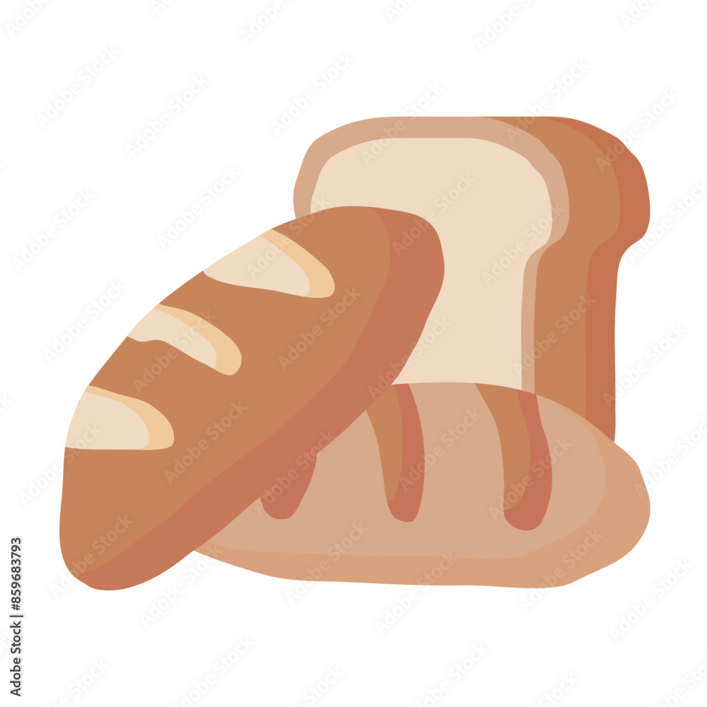 Bread Line Style Icon vector design and illustration template Bread Line Style Icon vector design and illustration template