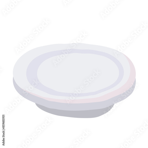Plate Line Style Icon  vector design and illustration template