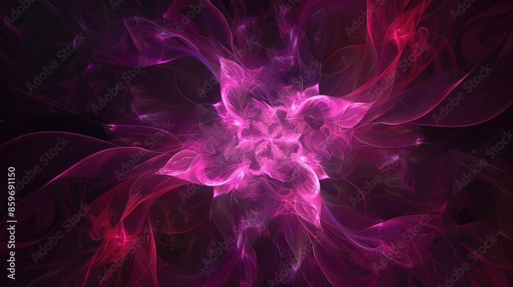 Abstract purple fuchsia design on dark background for website or wallpaper Abstract purple fuchsia design on dark background for website or wallpaper