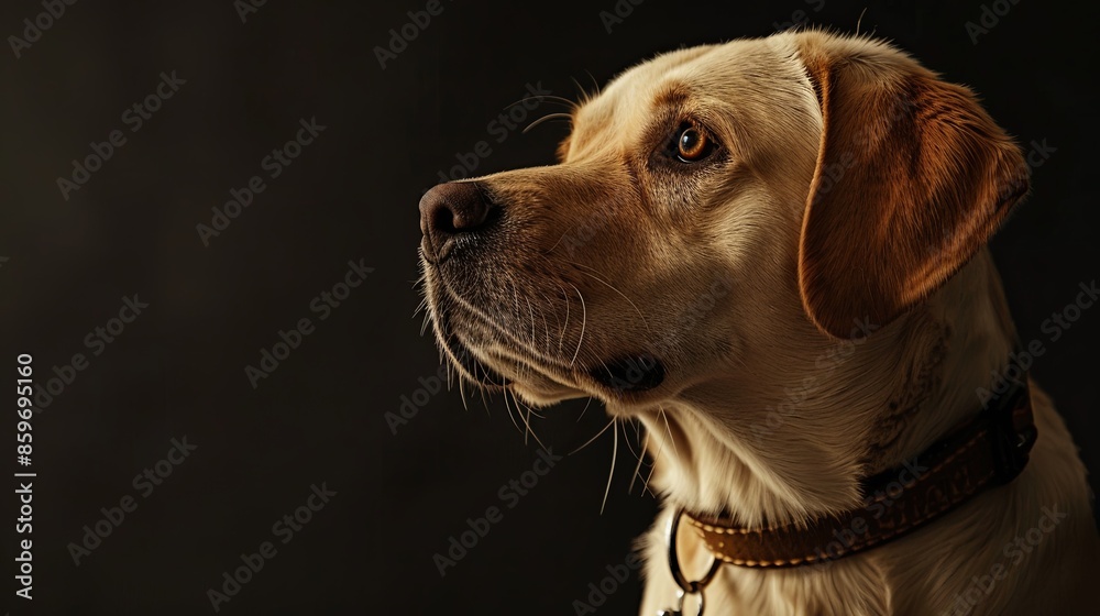 a dog with a dog collar a dog with a dog collar
