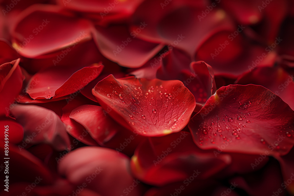 Vibrant Red Rose Petals Background Vibrant Red Rose Petals Background
