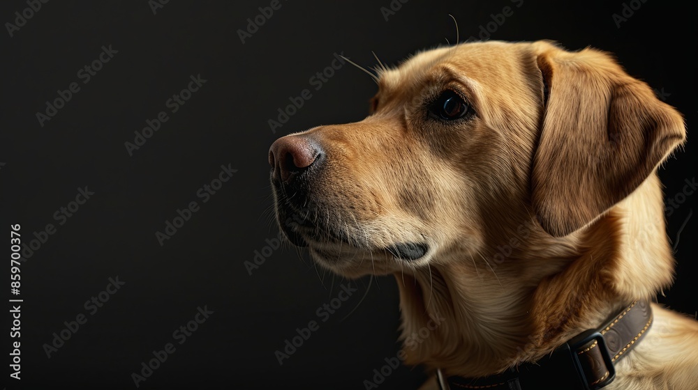 a dog with a dog collar a dog with a dog collar