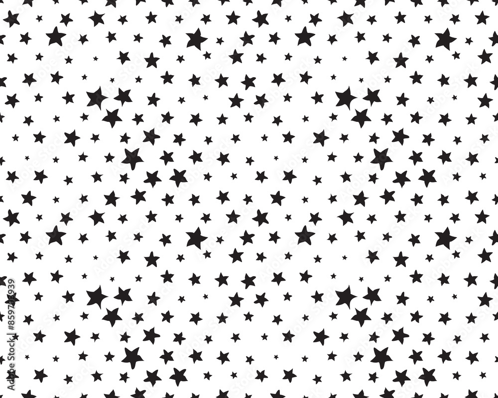 SVG Seamless pattern with black stars SVG Seamless pattern with black stars