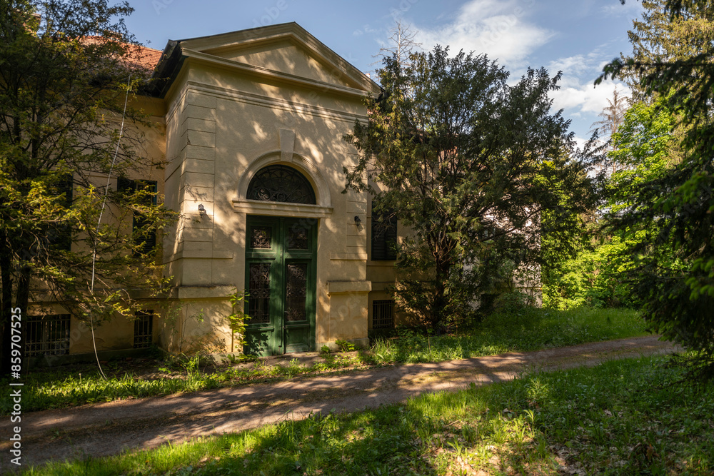 Old historic haunted orphanage in an abandoned palace in Hungary Old historic haunted orphanage in an abandoned palace in Hungary