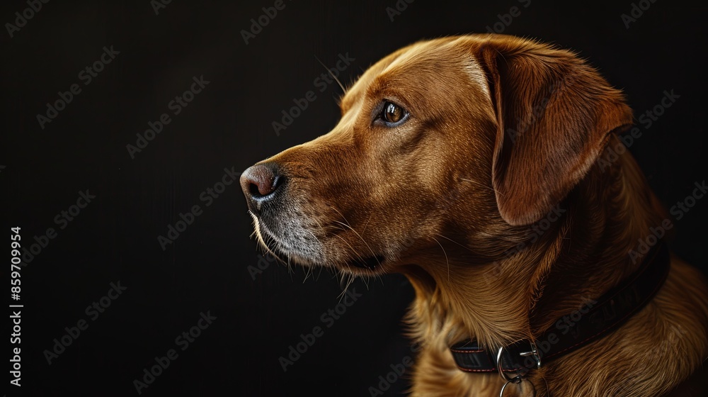 a dog with a dog collar a dog with a dog collar