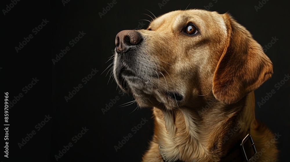 a dog with a dog collar a dog with a dog collar