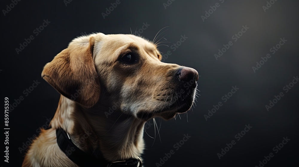 a dog with a dog collar a dog with a dog collar