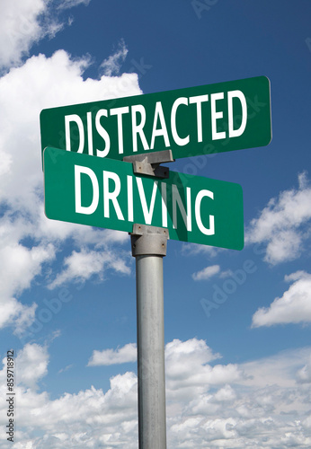 distracted driving sign