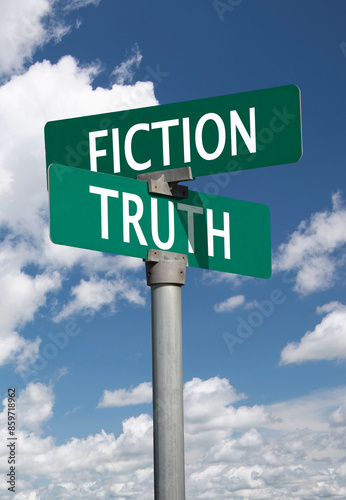 fiction truth sign photo