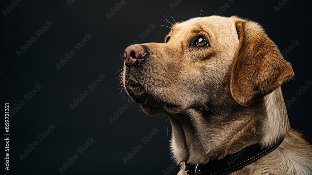 a dog with a dog collar a dog with a dog collar