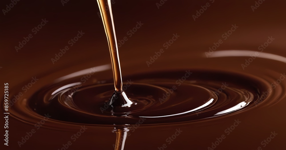 melted chocolate dripping food