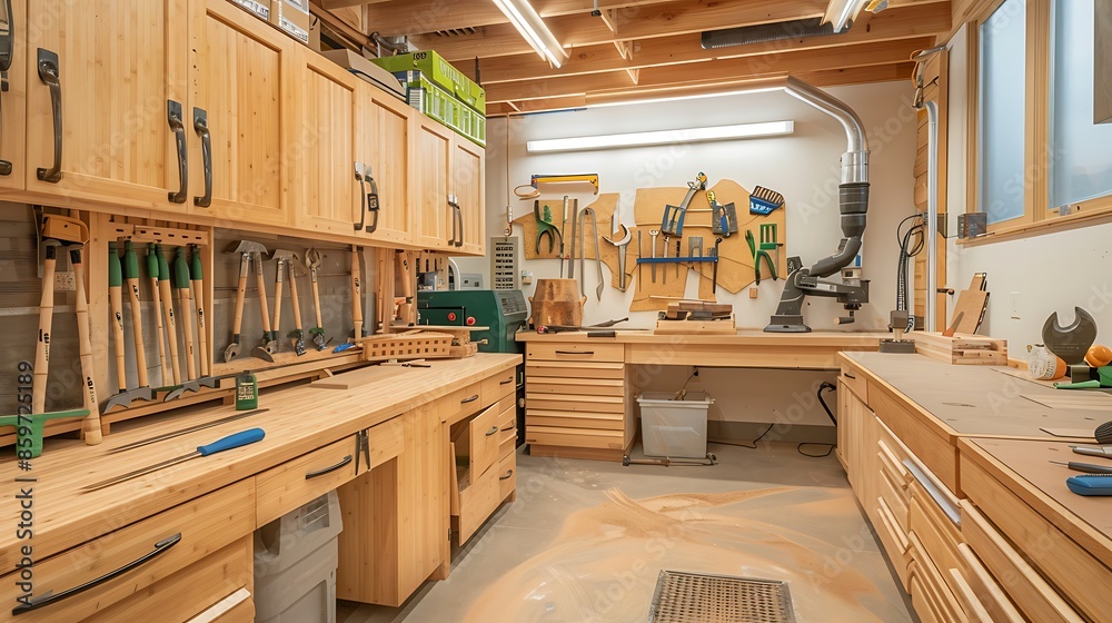 eco-friendly workshop space where furniture is made from salvaged materials, featuring tools with bamboo handles and a dust collection system to minimize waste eco-friendly workshop space where furniture is made from salvaged materials, featuring tools with bamboo handles and a dust collection system to minimize waste