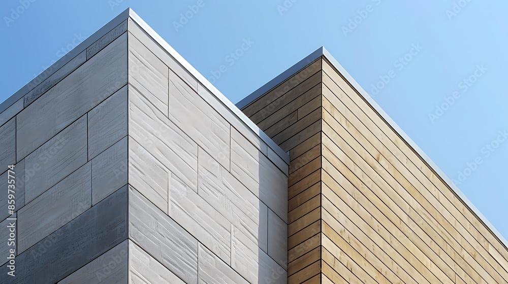 detailed view of the corner of a building, showing how different textures of fiber cement siding meet seamlessly to create a clean, modern look detailed view of the corner of a building, showing how different textures of fiber cement siding meet seamlessly to create a clean, modern look
