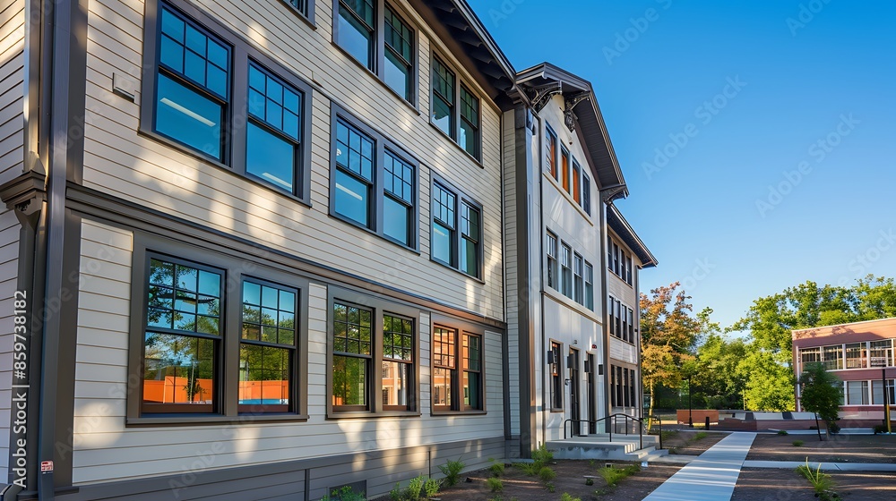 historic building retrofitted with fiber cement siding to maintain its aesthetic while enhancing building envelope performance historic building retrofitted with fiber cement siding to maintain its aesthetic while enhancing building envelope performance