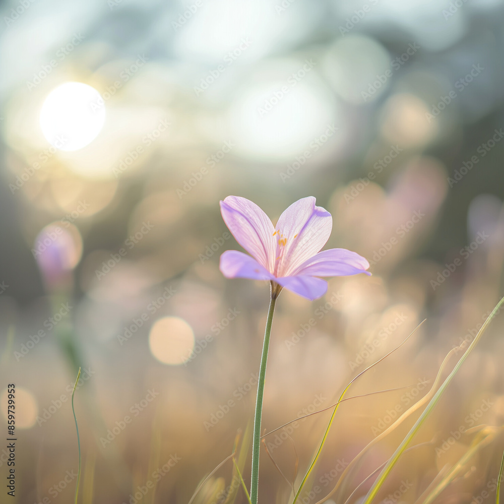 One delicate flower on blurred background. One delicate flower on blurred background.