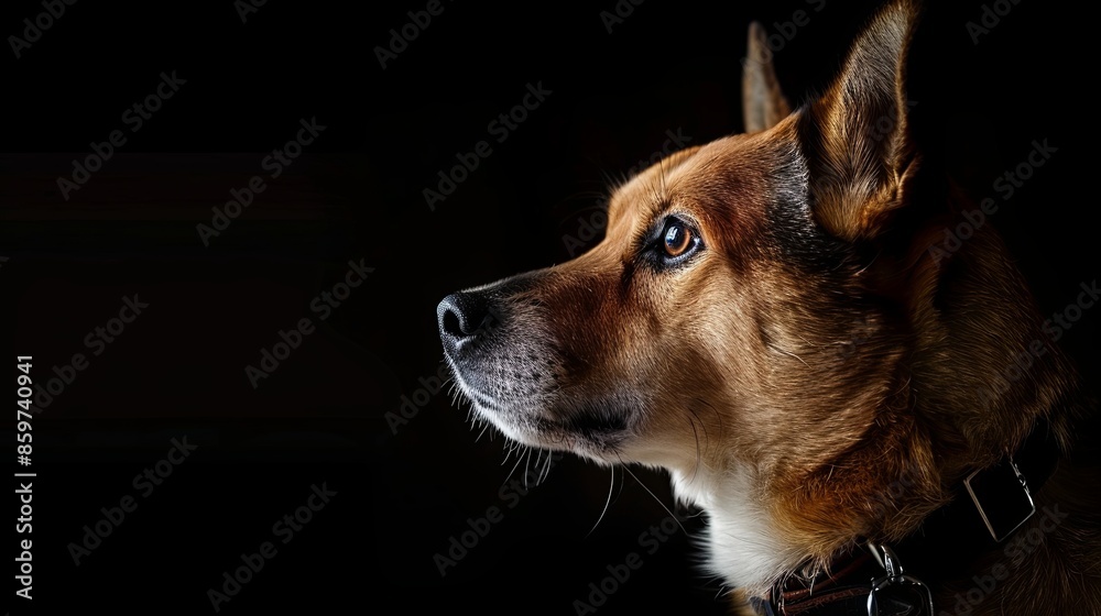 a dog with a dog collar a dog with a dog collar