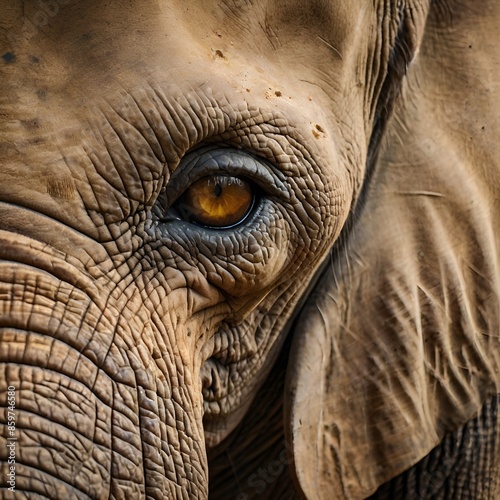 close up of elephant head © Roba 