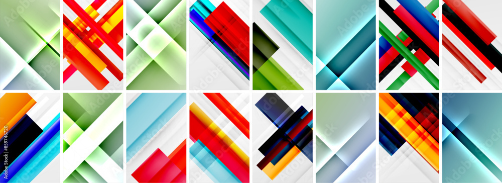Set of low poly triangles poster geometric backgrounds. Vector Illustration For Wallpaper, Banner, Background, Card, Book Illustration, landing page Set of low poly triangles poster geometric backgrounds. Vector Illustration For Wallpaper, Banner, Background, Card, Book Illustration, landing page