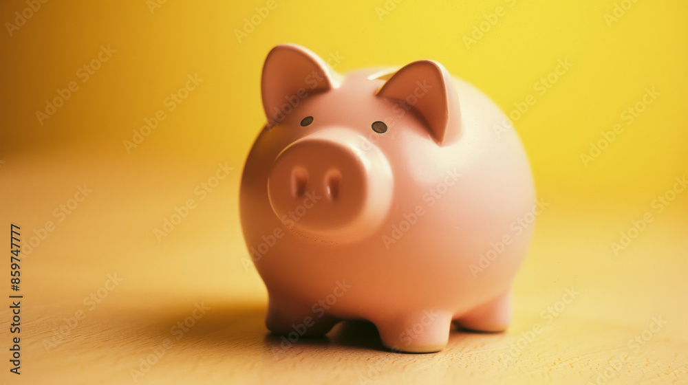 Use a piggy bank to save money for financial security and personal expenses.