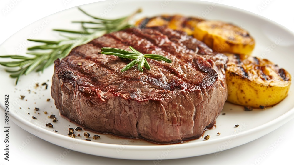 Steak image for advertising, white background. Steak image for advertising, white background.