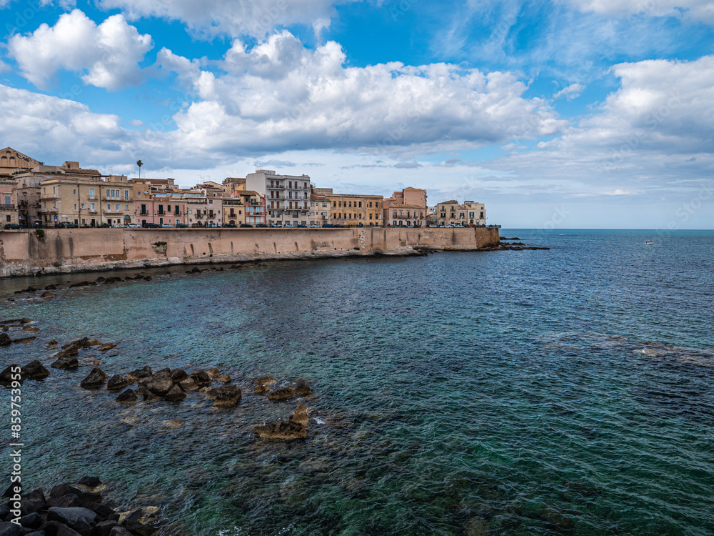 Cala Rossa beach on Ortigia island, Syracuse Cala Rossa beach on Ortigia island, Syracuse