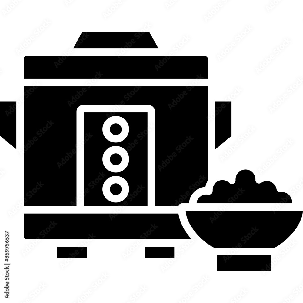 Rice Cooker Icon Rice Cooker Icon