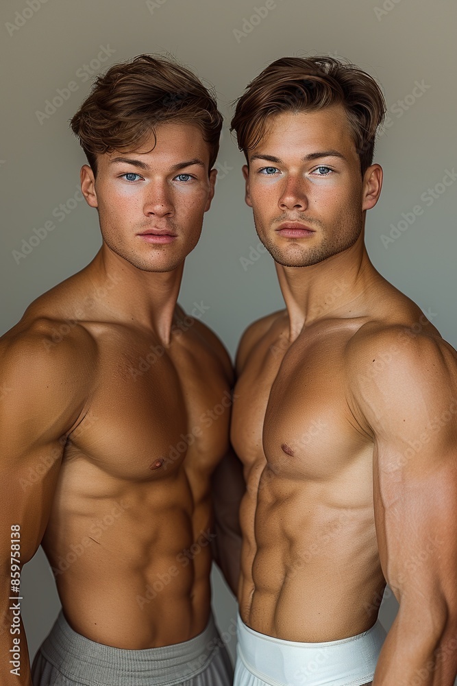 athletic build two 18 year old brothers posing athletic build two 18 year old brothers posing